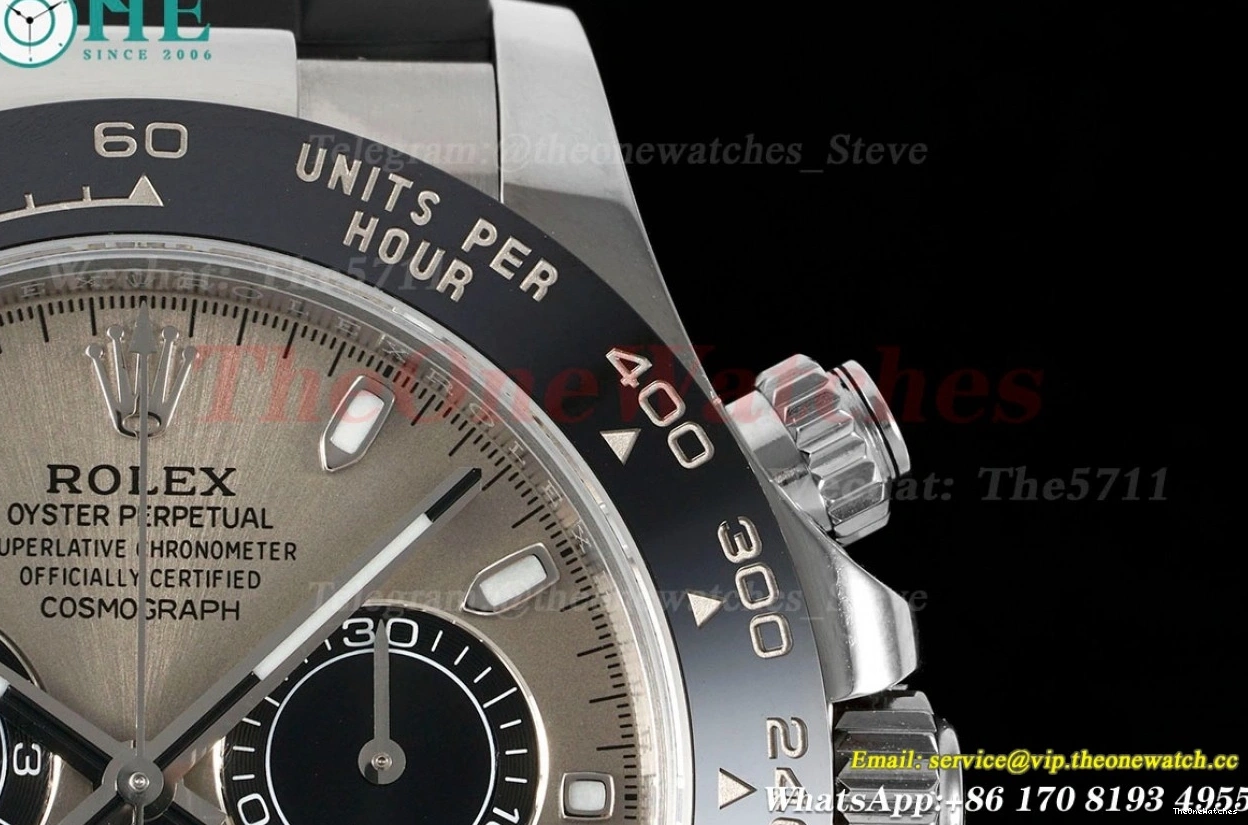 Clone Dial 40mm SS VSF 116519 Grey SS DD4130 Daytona Super 0402